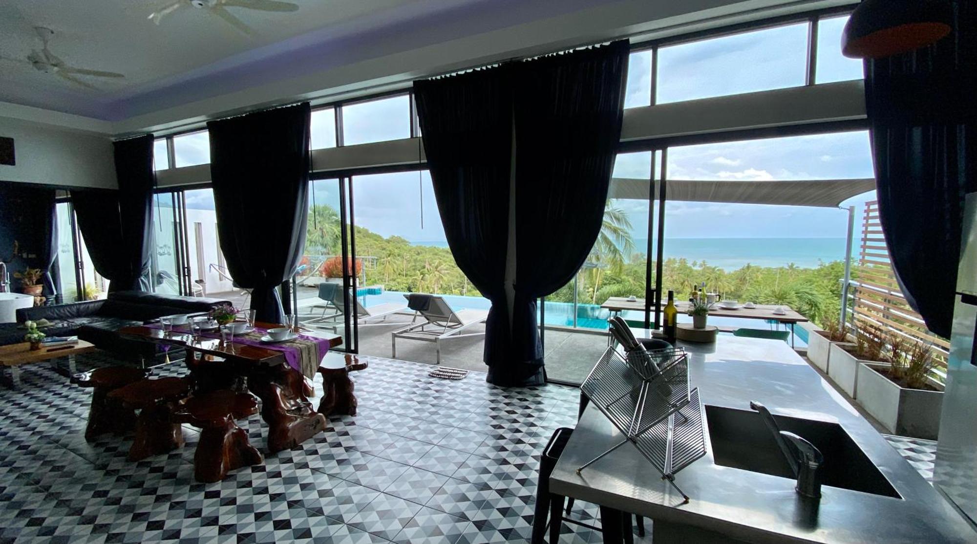 Ko Samui Seaview Pool Villa Philippa With Car Laem Set Beach Exteriör bild