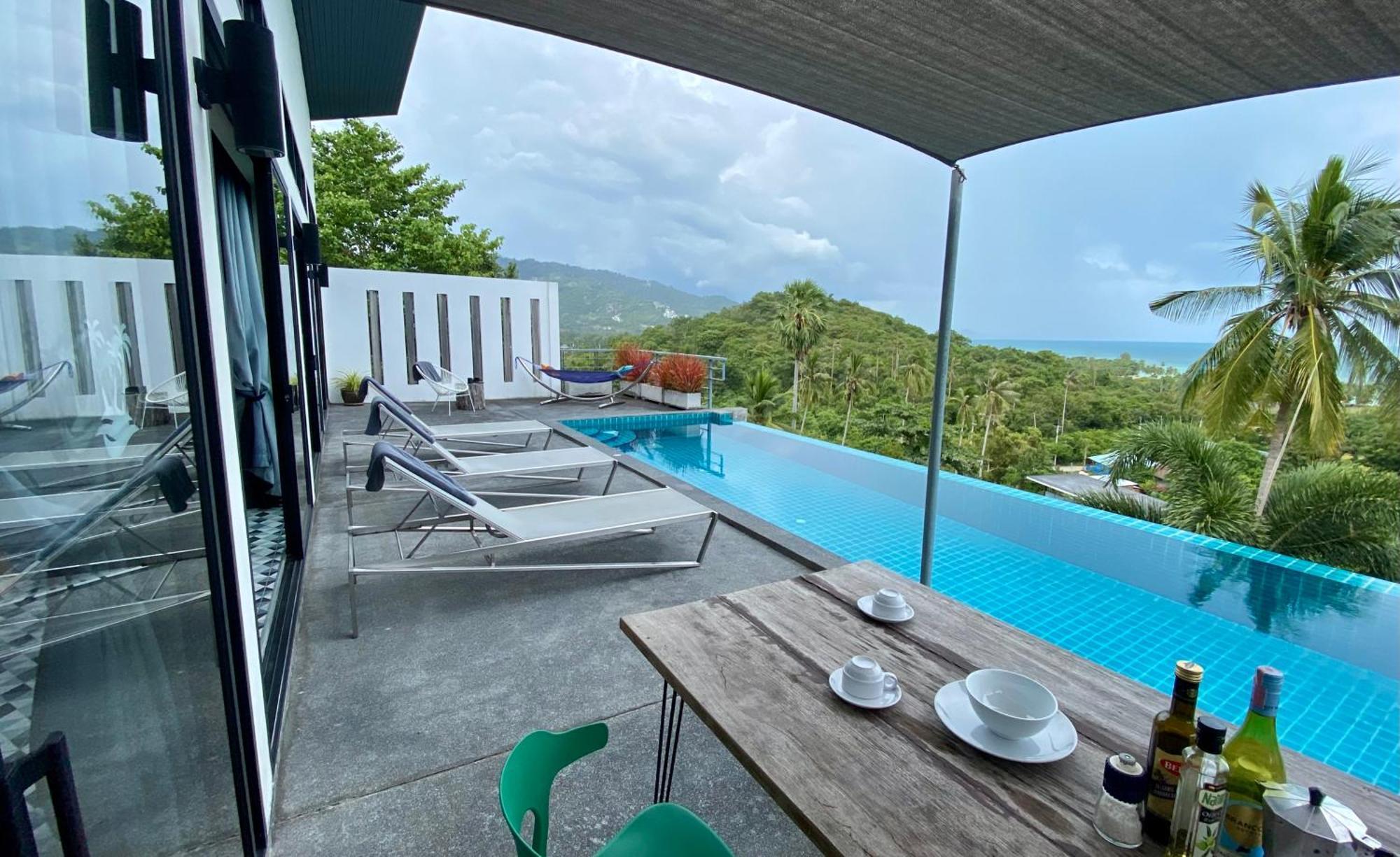 Ko Samui Seaview Pool Villa Philippa With Car Laem Set Beach Exteriör bild